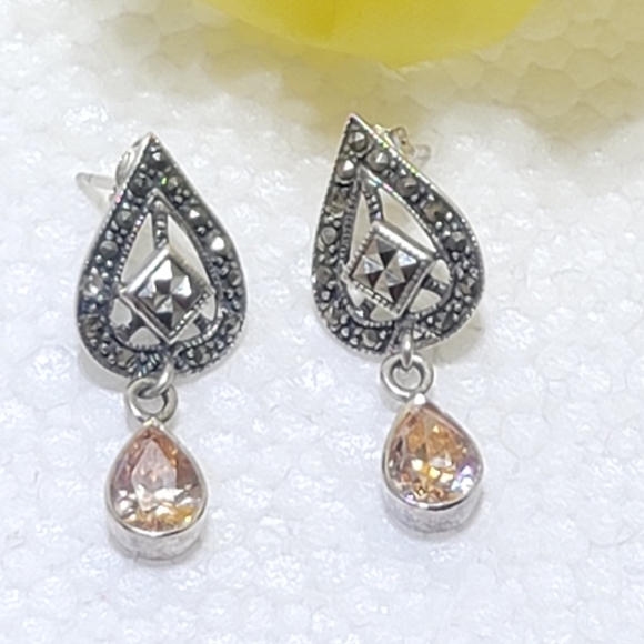 925 STERLING SILVER EARRINGS - Picture 1 of 5